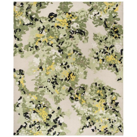 Safavieh 9 x 12 ft. Kenya Contemporary Premium Wool Large Rectangular Area Rug Green & Beige KNY804Y-9